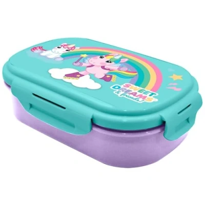 Imagen de Kid Licensing Sandwichera con cubiertos Unicornio Sweet Dreams 21x14x6