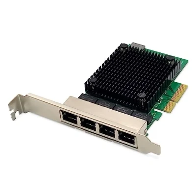Imagen de DIGITUS 2.5 Gigabit Ethernet Tarjeta de red servidor 4 puertos RJ45 NIC RTL8125B 10/100/1000/2500 Mbps