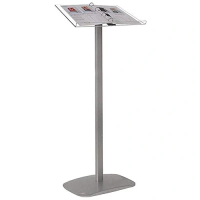 Imagen de DISPLAY SALES porta folletos carpeta 2x bandeja DIN A4 Expositor para tarjetas de menú, carteles, menús soporte informativo como o puesto información