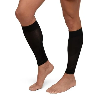 Imagen de DANISH ENDURANCE Manga de Compresión Premium Unisex, Medias para Deporte, Running, Varices, Ciclismo, Negro, XX Large
