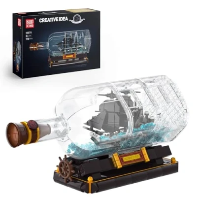 Imagen de Mould King 10070 Barco Pirata En Bloques De Construcción Botellas Sujeción Veleros Perlas Negras Niños a Partir 8 Años (778 Piezas)