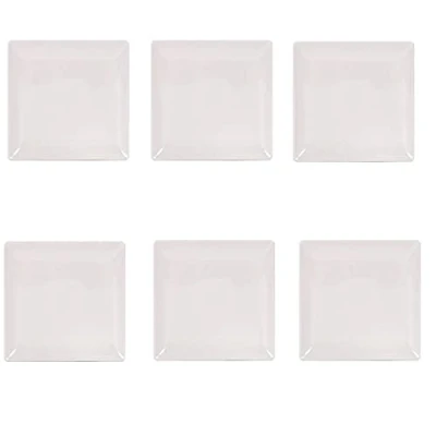 Imagen de AC Pack de 6 Platos Modelo Cerámica 21 x cm Material Resistente Apto para lavavajillas y microondas Ideal el hogar, Cocina hosteleria.