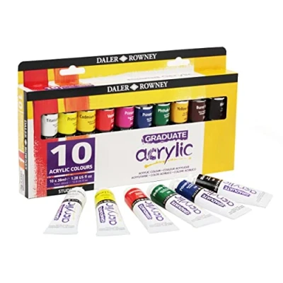 Imagen de Daler Rowney Graduate Set Colores Acrílicos Selection 10x38 ml