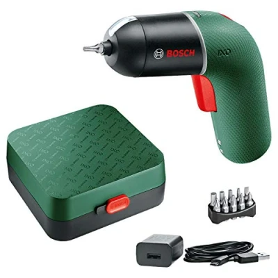 Imagen de Bosch Home and Garden Atornillador a batería Ixo (6 Generación, Control de velocidad variable, Recargable con cable micro USB, En estuche), Basic