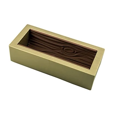 Imagen de Silikomart KIT MAGIC WOOD, Set con Moldes de Silicona para Tronchetto + Tapete Silicona, Antiadherente, Diseño 3D, 296 x 130 mm, h 72 Volumen 1300 ml, Made in Italy