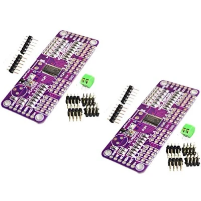 Imagen de TECNOIOT 2pcs PCA9685 16 Channel 12 bit PWM Servo Driver I2C Interface