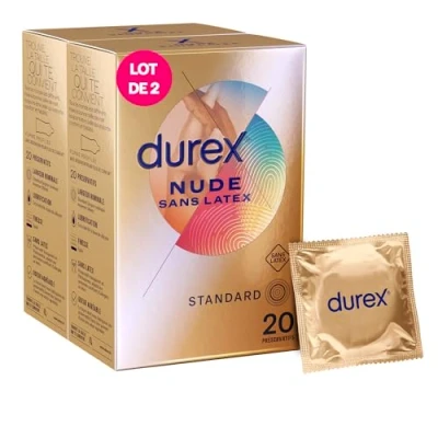 Imagen de Durex Preservativos sin látex Sensación de piel contra 2 x 20 piezas