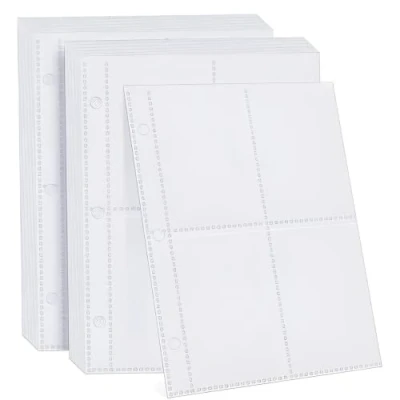 Imagen de MAGIC SELECT Fundas para Cartas Coleccionables, 50 Páginas, 400 Bolsillos Hojas de Recambio Álbum o Carpetas Anillas A5