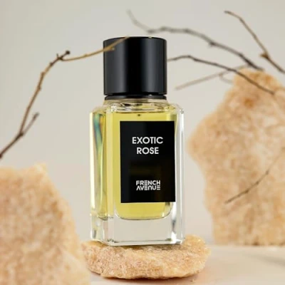Imagen de Fragrance World Exotic Rose Eau de Parfum 100 ml para hombre y mujer perfume árabe agua azafrán pimienta rosa