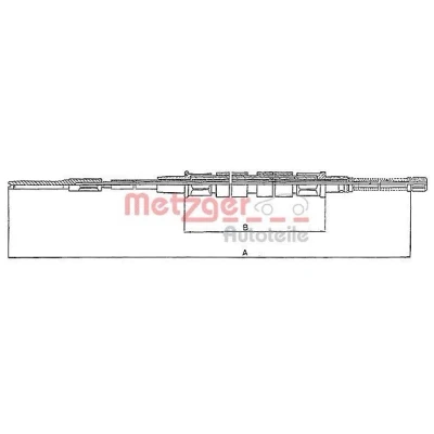 Imagen de METZGER 10.743 Cable de Freno Mano 2020/1346 COFLE