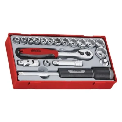Imagen de Tengtools TT3819 Juego de vasos 3/8&quot; serie regular, métricos 19 piezas