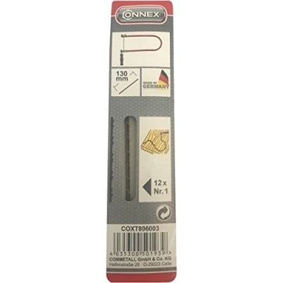 Imagen de Connex COXT806003 Hoja de sierra vaivén Fret Taifun 130 mm 12 piezas Tamaño 1