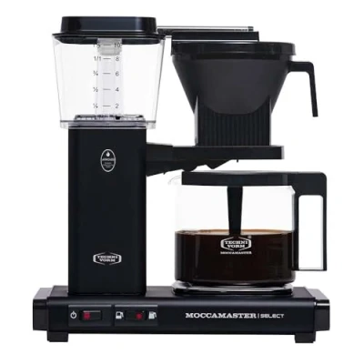 Imagen de Moccamaster KBG Select, Cafetera Filtro, Negro Mate, Cafetera, 1.25 Litros