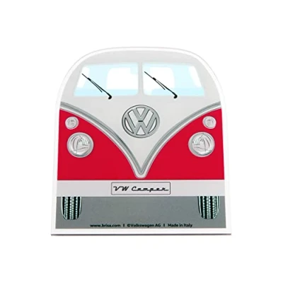 Imagen de BRISA VW Collection Accesorio de Invierno para automóvil Volkswagen polycarbonato: raspador hieloquita Nieve y Hielo T1 Camper Bus (Rojo)