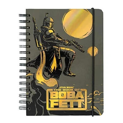Imagen de Cuaderno El Libro de Boba Fett A5 punteado Bullet Journal notas Bloc Star Wars Licencia oficial
