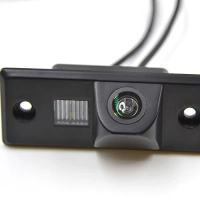 Imagen de HD CCD cámara visión Trasera Placa matrícula Sensor Radar estacionamiento Ayuda,cámara específica vehículo Integrado para VW Scirocco Passat Skoda Fabia Tiguan Touareg Santana Golf B5 T5