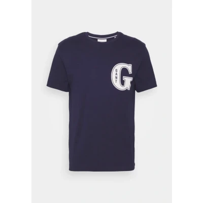 Imagen de GANT Graphic Camiseta estampada, Hombre, Talla: Small, Evening blue