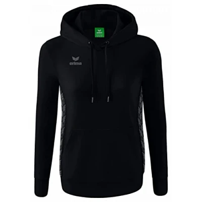 Imagen de ERIMA Mujer Essential Team Sudadera con capucha, negro, 36