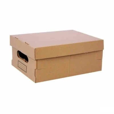 Imagen de Confortime Caja de Almacenaje con Tapa Cartón 30 x 22,5 12,5 cm (12 Unidades)