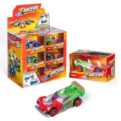 Imagen de T RACERS Mix &#039;N Race Colección de 12 Coches coleccionables. Cada Coche Desmontable en Dos Partes y con Piezas Intercambiables. 2/2