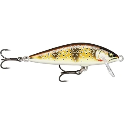 Imagen de Rapala Esca da Pesca Artificiale Spinning Countdown Elite Balsa in Acqua Dolce Affondante Profondità di Nuoto 1,2m 7,5cm / 10g Prodotta Estonia ilded Mediterranean Trout