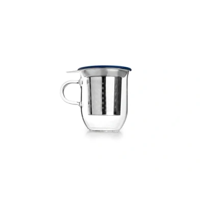 Imagen de IBILI Taza de Té con Filtro y Tapa, Borosilicato, 350 ml