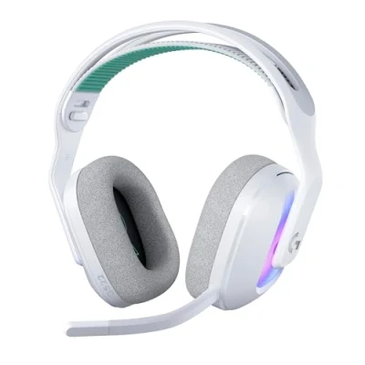 Imagen de Auriculares gaming Logitech G G522, RGB, Personalizable, Lightspeed/Bluetooth/USB, Micrófono extraíble, Transductores ProG, PC/Mac/PS5, Blanco