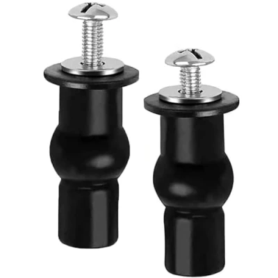 Imagen de 2 Piezas Tornillos Tapa WC,Fijación Bisagra Asiento Inodoro,Universal,Material de Goma,para Inodoro (Estilo 1)