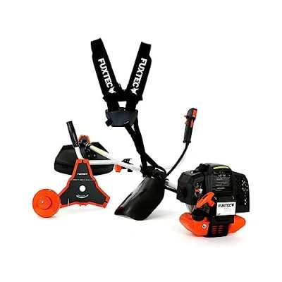 Imagen de Desbrozadora naranja Gasolina Multifunción FUXTEC FX MS152 con 52 CC, Multiherramienta 2 en 1, 3 CV de potencia y Motor Tiempos