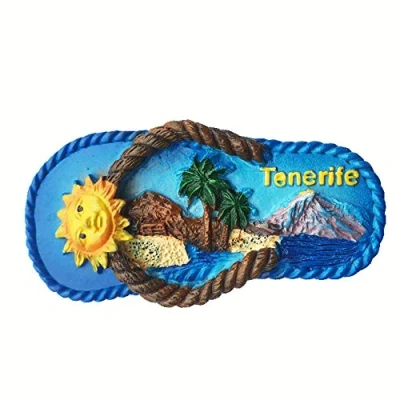 Imagen de Imán 3D Tenerife España para nevera, recuerdo de viaje, regalo el hogar, cocina, decoración magnética, colección manualidades