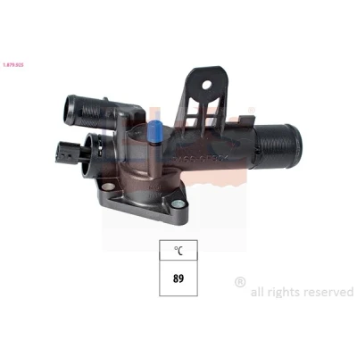 Imagen de EPS 1.879.925 Termostato, refrigerante 89 con junta RENAULT: MEGANE 2, Kangoo I, CLIO 3, NISSAN: Qashqai / Qashqai+2 I