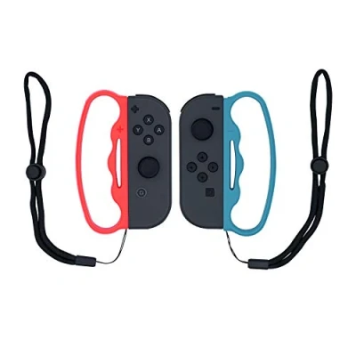 Imagen de Mcbazel Agarre de Boxeo Con Correas Mano para NS Switch/Switch OLED Joy Fitness Boxing Game Azul y Rojo