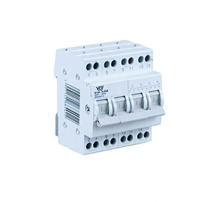 Imagen de VCX Generador de red modular Switch 1 0 2 Interruptor Control fuente alimentación SF463 4P 63A 400V circuito IP20 blanco
