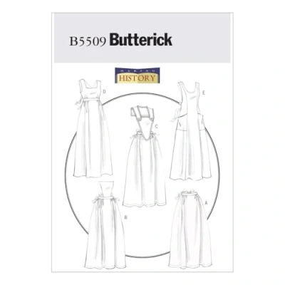Imagen de Butterick Patterns B5509 Patrones para Coser Delantales (1 Unidad), Color Blanco