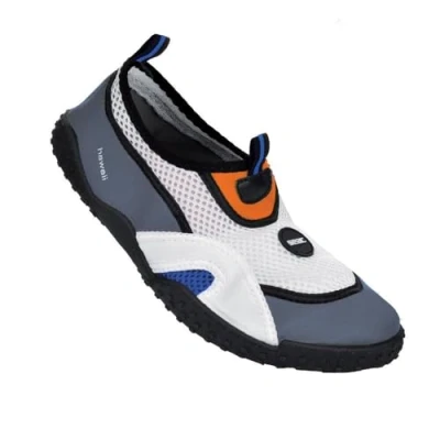 Imagen de SEAC Hawaii Zapatillas Anti Deslizamiento niños, Sacadura rápida, Zapatos para el mar, la Playa y Piscina, Unisex Adult, Blanco/Gris, 35