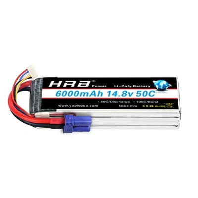 Imagen de HRB 6000mAh 14.8V 50C 4S Lipo batería Pack for Modelismo RC Car Heli Plane Boat Truck FPV Auto helicóptero avión Toys (Enchufe EC5)
