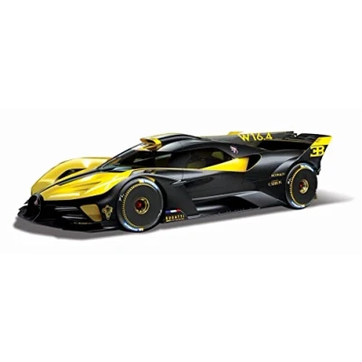 Imagen de Burago May Cheong GROUP BBURAGO 1/18 Vehículo Infantil a Partir de 3 años 11047Y, Bugatti Bolide Amarillo