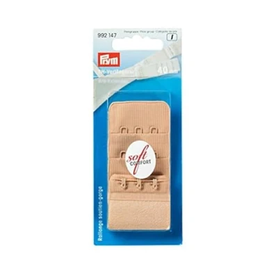 Imagen de Prym 992147 Bra Extension 3 x Hooks 40 mm Skin Extender, Beige, 9.3 5.7 2.1 cm