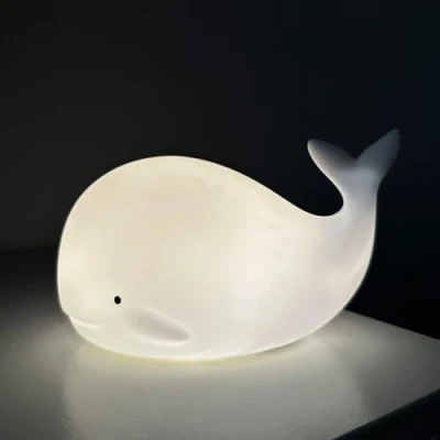 Imagen de CORQUAT luz nocturna infantil, lampara bebe noche recargable por USB, quitamiedos nocturna, mesita de noche.