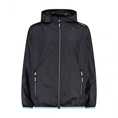 Imagen de CMP Chaqueta Kid G con capucha Rain Fix, Antracita Agua, 116