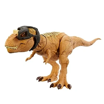 Imagen de Mattel Jurassic World T Rex Caza y mastica Dinosaurio de juguete con sonidos, +4 años (HNT62)