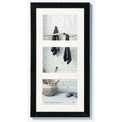 Imagen de Walther Design Walther, Home, Marco Multifoto De Madera Para 3 Fotos, HO352B, x 15 20 cm , Negro