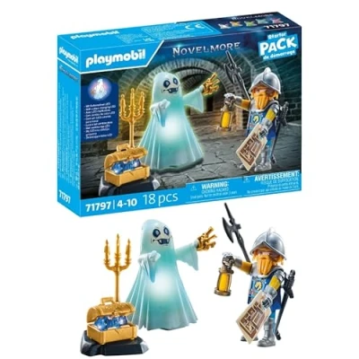 Imagen de PLAYMOBIL Novelmore Fantasma del Castillo y Caballero Juguete para niños niñas a Partir de 4 años 71797