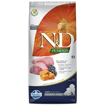Imagen de Farmina Natural Y Delicious &amp; Calabaza Puppy Medium Maxi Cordero, 12Kg