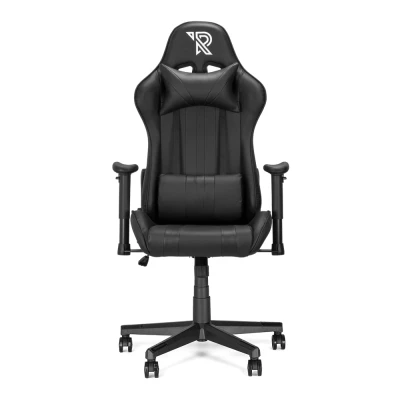 Imagen de Ranqer Felix Silla Gaming con Reposabrazos Respaldo y Cojín Ajustables. Ergonómica Robusta en Negro. Mejora tu Experiencia de Juego Trabajo