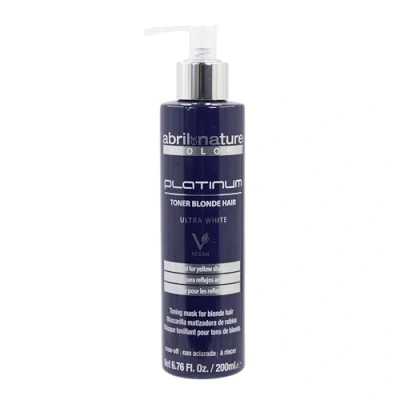 Imagen de abril et nature Platinum Mascarilla Profesional Para Cabellos Rubios, Decolorados, con Mechas y/o Canas Matizador Violeta Preserva el Brillo y Color Anti Amarillos 200 ml