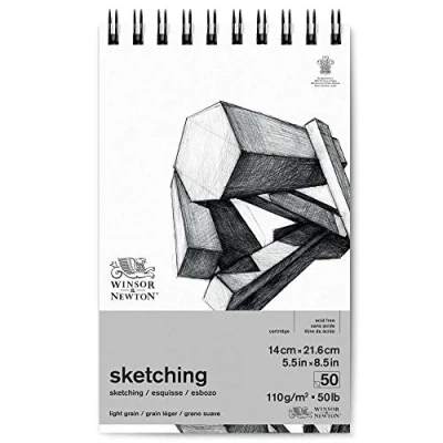 Imagen de Winsor &amp; Newton papel de esbozo, Blanco Extra, 14,0 x 21,6cm
