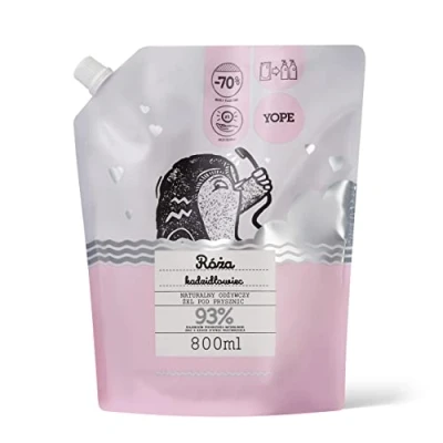 Imagen de YOPE gel de ducha natural rosa e incienso 800m