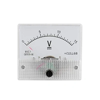 Imagen de WANGCL Mini voltímetro de amperímetro analógico corriente, profesional, duradero, voltaje precisión 2.5, analógico, panel amperímetro, corriente CC 85,