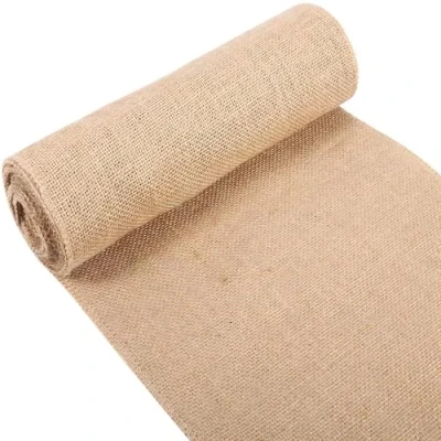 Imagen de VIFER Tela Arpillera Rollo, 30cm*5m Camino de Mesa Natural Cinta Yute Vintage Rollo para Decoración la Boda Fiesta Navidad